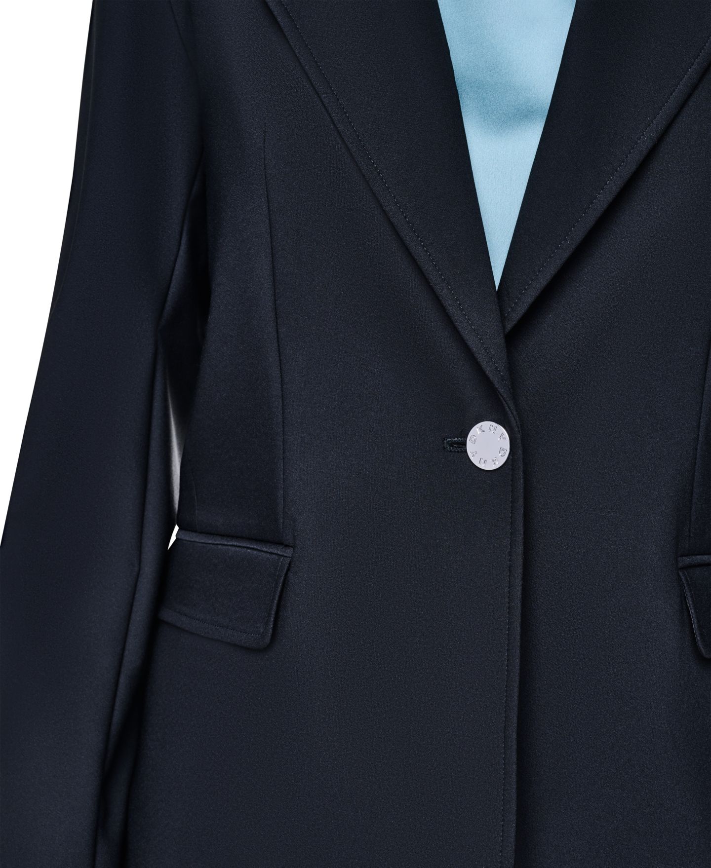 Женский пиджак DKNY Long-Sleeve Tech Sport One-Button Blazer, цвет: Чёрный — фото 8