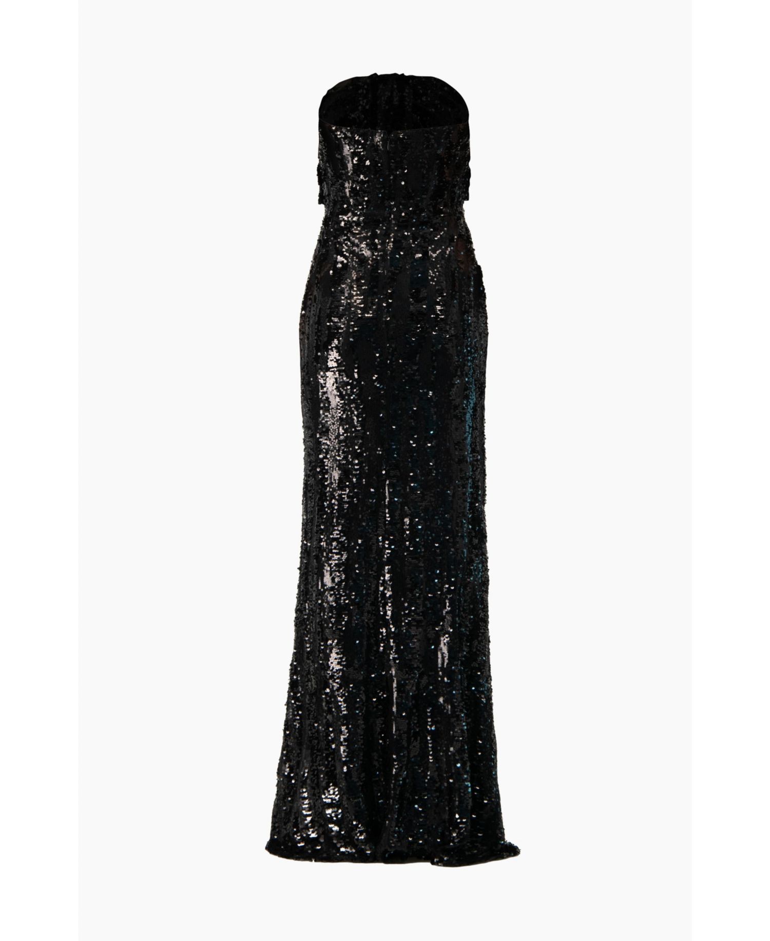 Women's Strapless Sequin Column Gown
