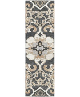 Mayfield Machine Washable AMF1947 2'3"x7'6" Runner
