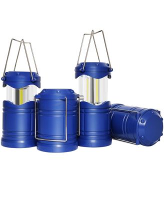 4 pack Led Camping Lantern Flashlight Portable Collapsible Hanging Emergency Light