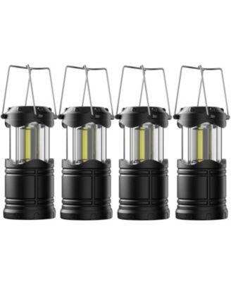 4 pack Led Camping Lantern Flashlight Portable Collapsible Hanging Emergency Light