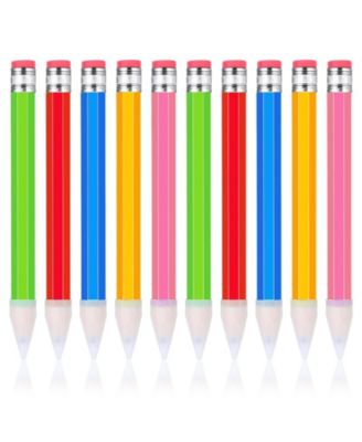 Wooden Pencil Prop Large Funny Cap Novelty 10 pieces
