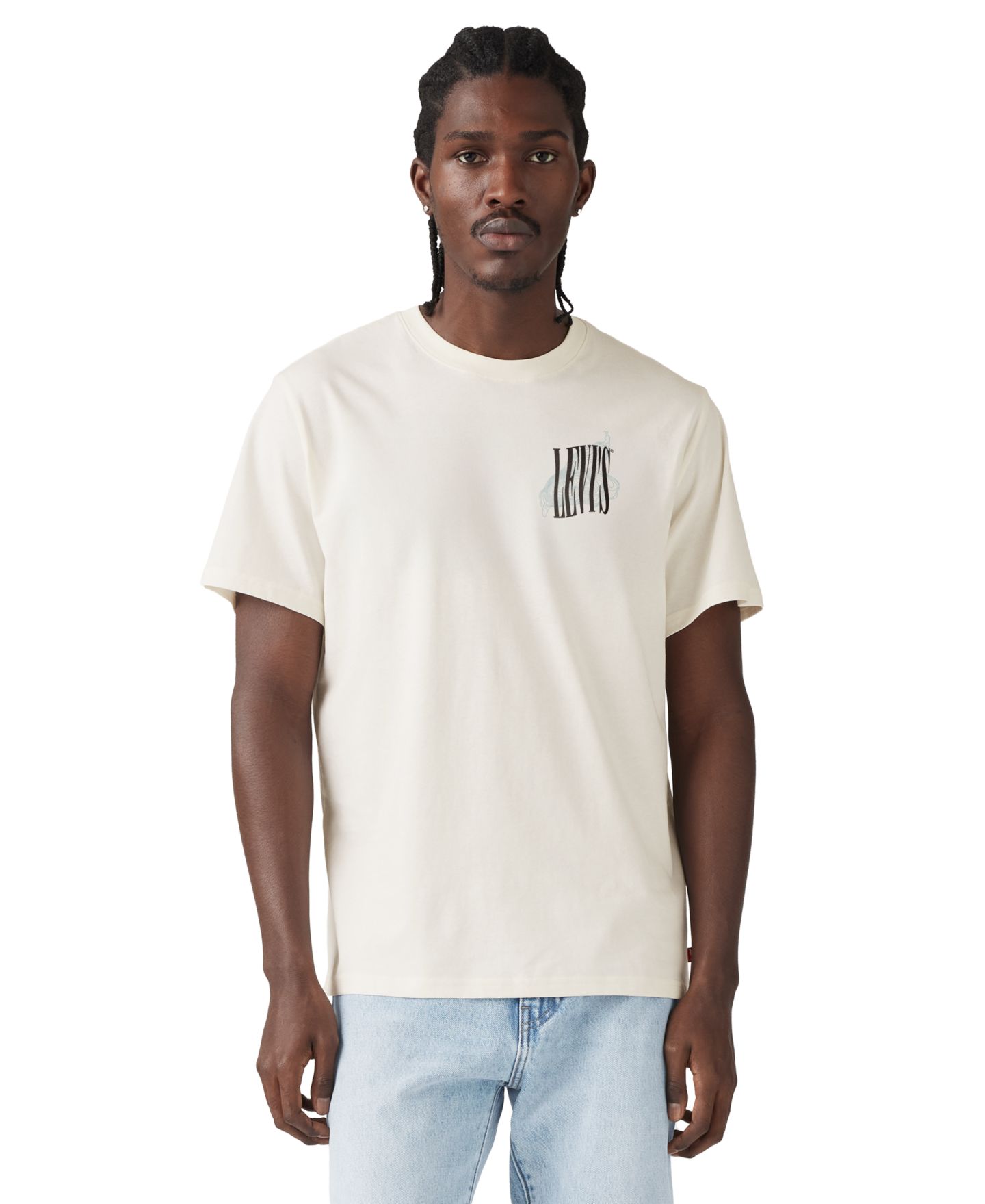 Мужская футболка Levi's Short-Sleeve Graphic, цвет: Egret — фото 3