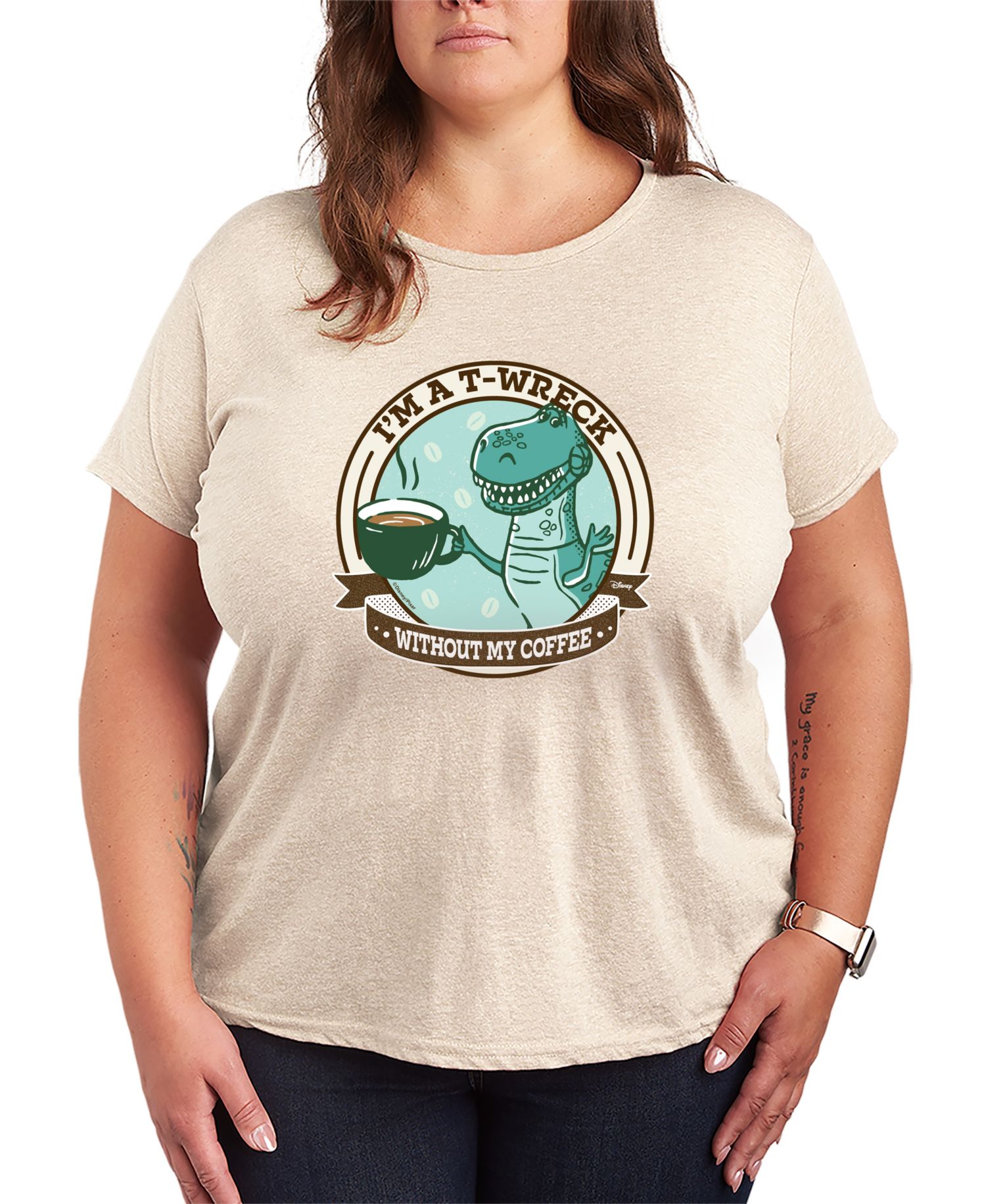 Plus Size Toy Story Rex Roarsome Day Short-Sleeve Graphic T-Shirt