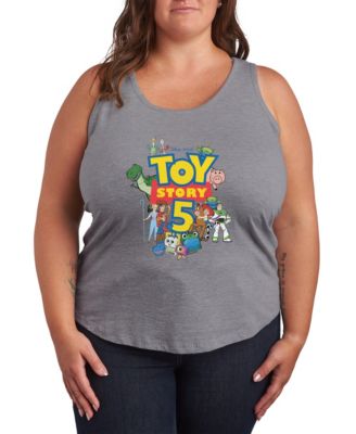 Plus Size Toy Story 5 Logo Racerback Sleeveless Tank Top