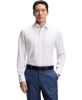Men's Stretch Cotton Regular-Fit Dress Shirt