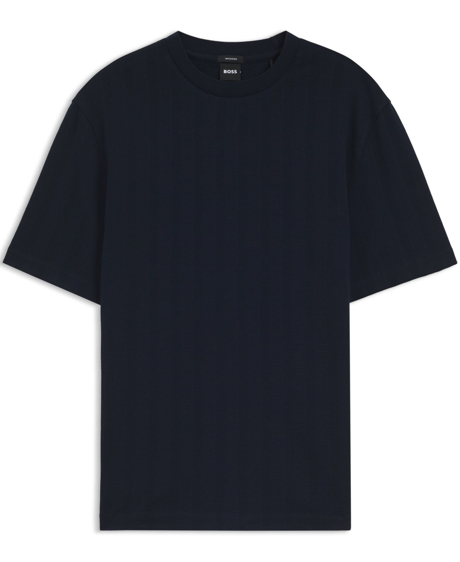 Men's Cotton Regular-Fit Jacquard Structure T-Shirt