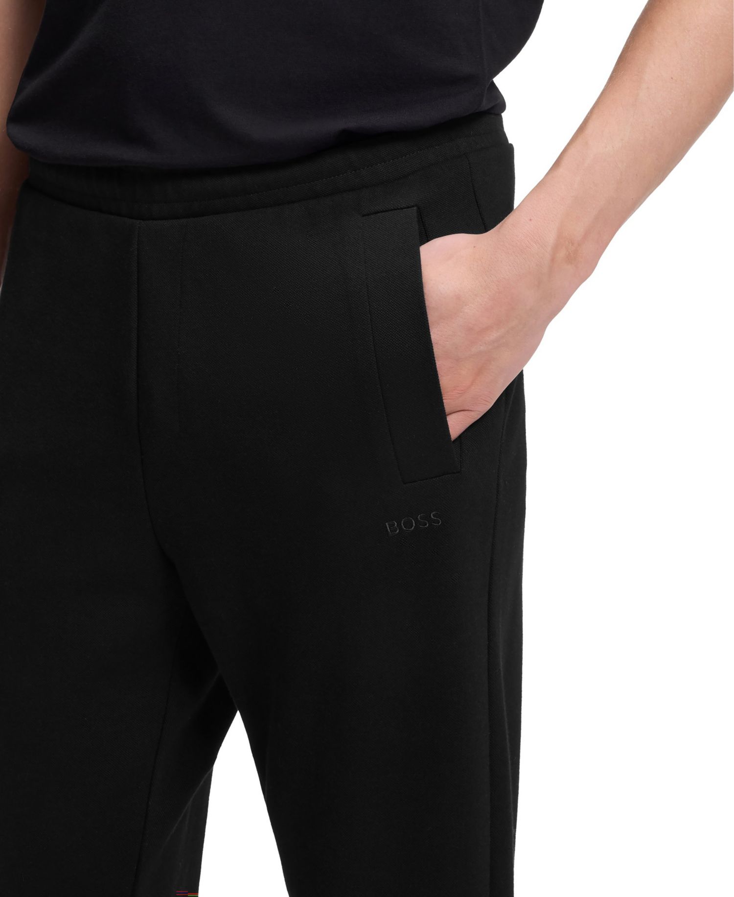 Men's Cotton-Blend Regular-Fit Tracksuit Pants