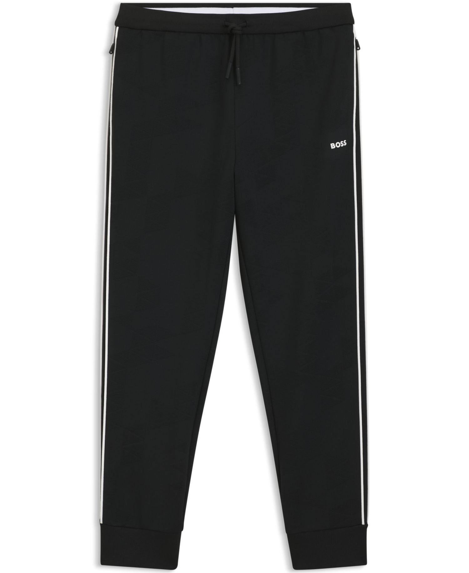 Men's Triangle-Jacquard Tracksuit Bottoms Pants