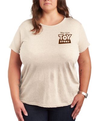 Plus Size Toy Story 4 Sheriff Woody Show Short-Sleeve Graphic T-Shirt