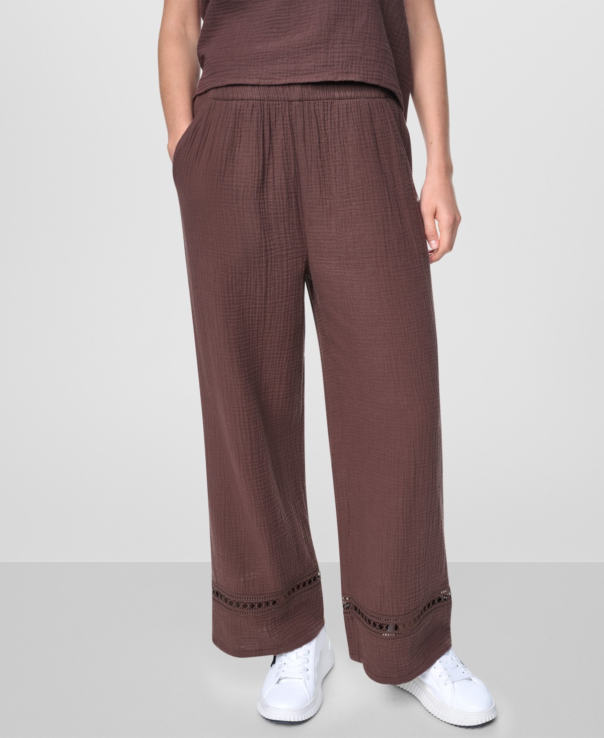 Женские DKNY Jeans Women's Mid-Rise Drawstring Pants — фото 1