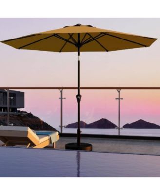  Patio Umbrella with Smooth Crank Lift UV Protection Waterproof for Pool, Deck, Yard, Garden (No Base)