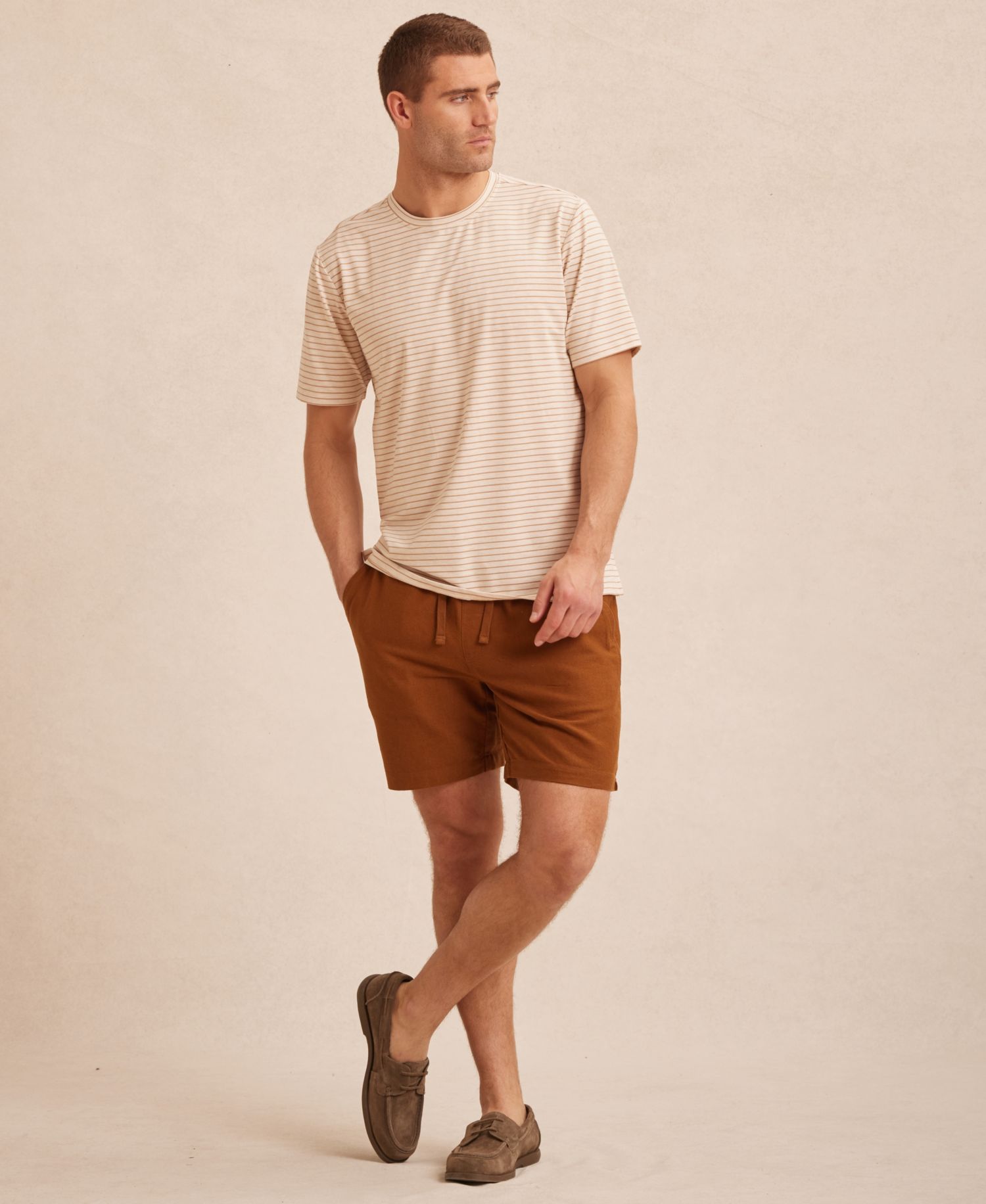 Men's Regular-Fit 7" Linen Shorts