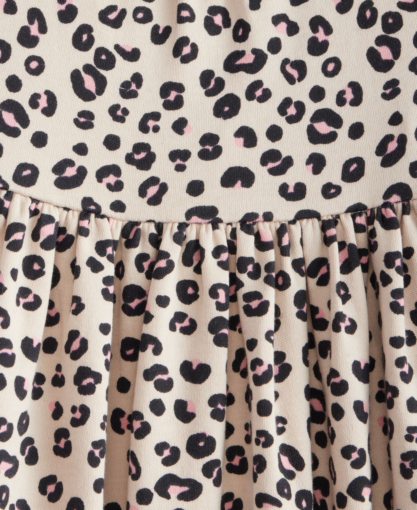 Платье First Impressions Short-Sleeve Leopard-Print Cotton Dress для девочек-малышей, цвет: Кремовый — фото 2