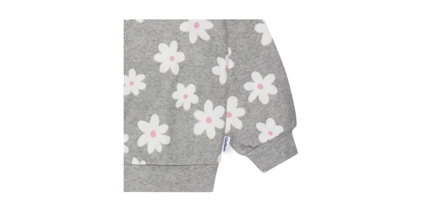 Детский флисовый комплект Gerber из двух предметов для девочек, Daisies, цвет: Big Daisies — фото 5