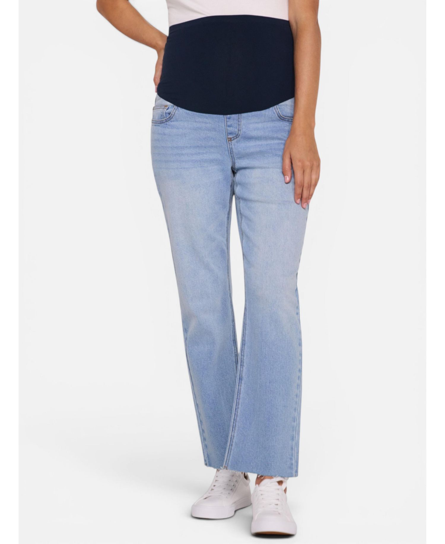 Women's Motherhood Secret Fit Over the Belly Slim Straight Leg Jeans