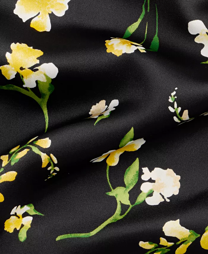 Women's Printed Midi Slip Skirt - thumbnail 8