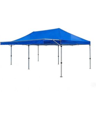10x20 ft Pop Up Canopy Tent, Portable Instant Shelter with 8x8 ft Cover, for Patio, Garden, Beach