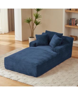Oversized Corduroy Chaise Lounge Sofa
