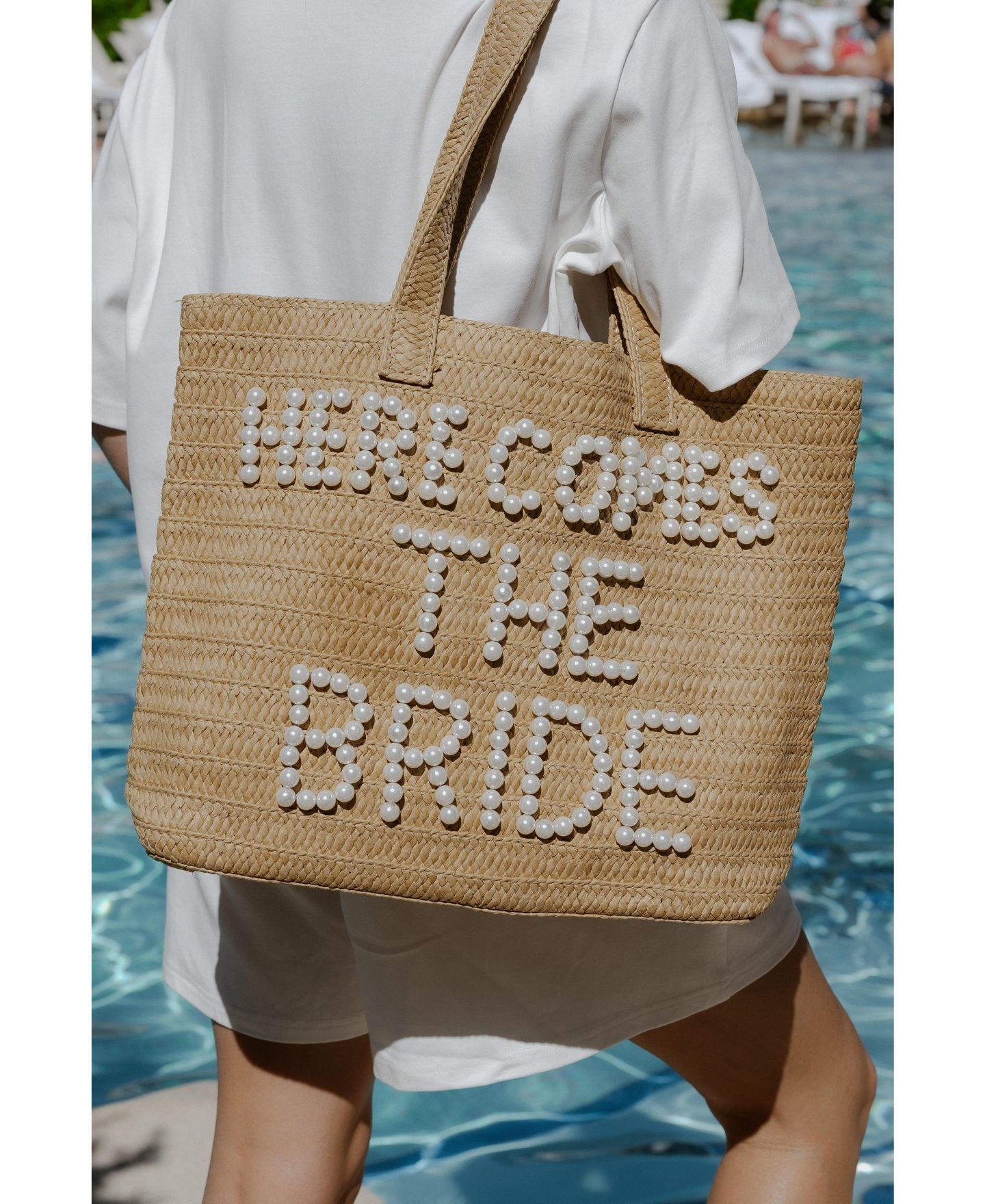 Женская сумка Untamed Petals Here Comes the Bride Pearl Tote, цвет: Бежевый — фото 2