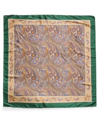 Vintage-Inspired Paisley Printed Square Scarf