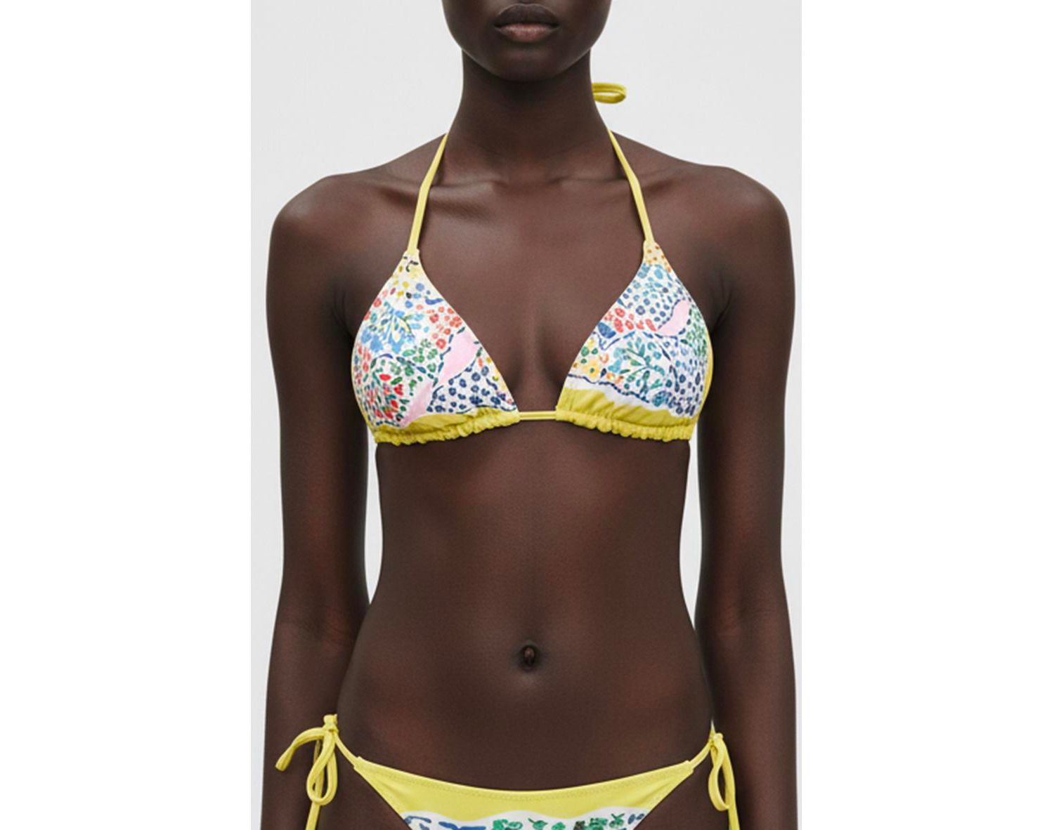 Women's Garden Reversible Triangle Bikini Top