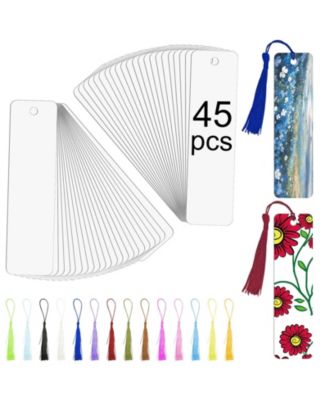 Sublimation Bookmarks Blank Aluminum Metal DIY Tassels