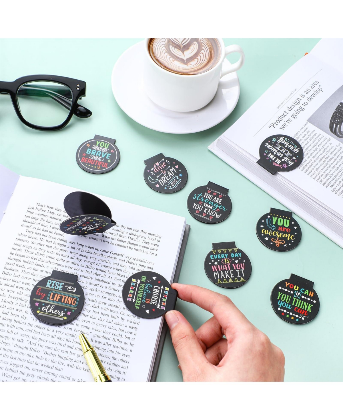 Gnuadz Magnetic Bookmarks Inspirational Reading Gifts