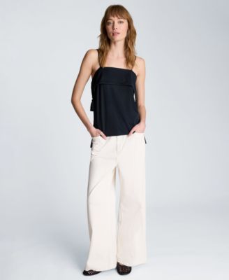 Women's Tassel Detail Sleeveless Cami Top