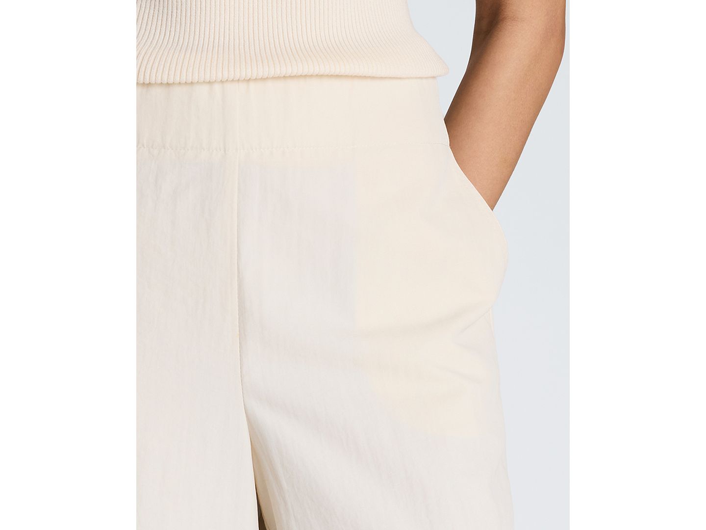 Женские брюки Kenneth Cole Mid-Rise Barrel Leg, цвет: Устричный — фото 4