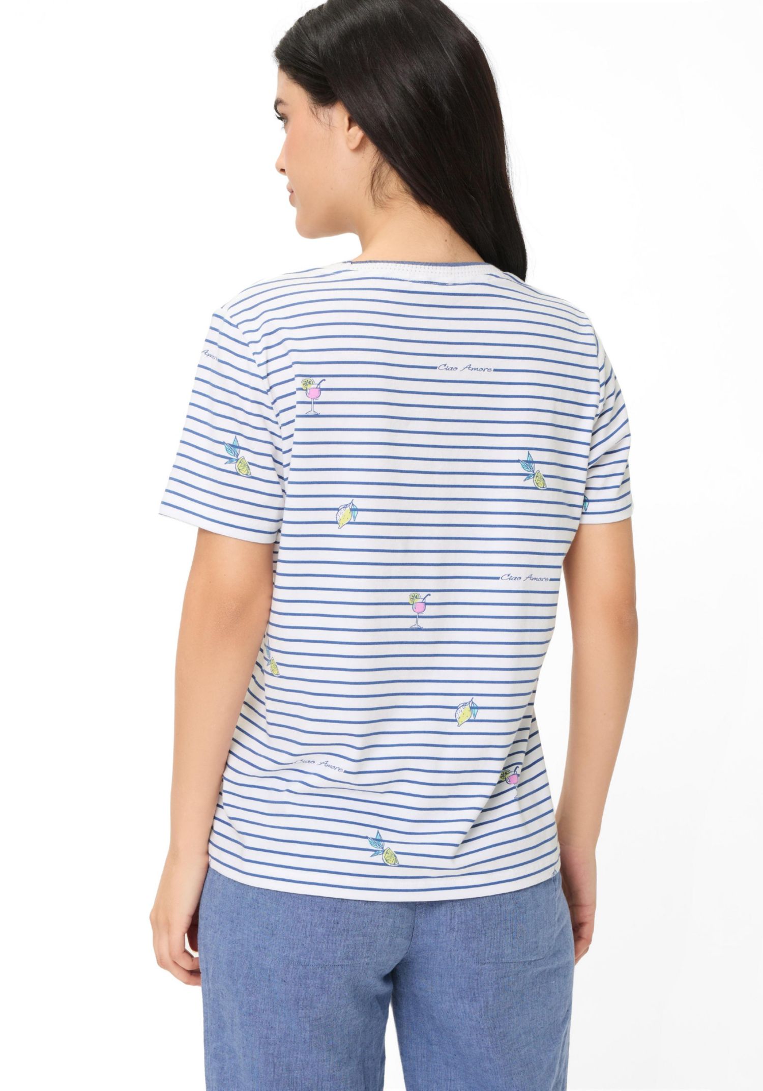 Women's Stripe and Spritz T-Shirt