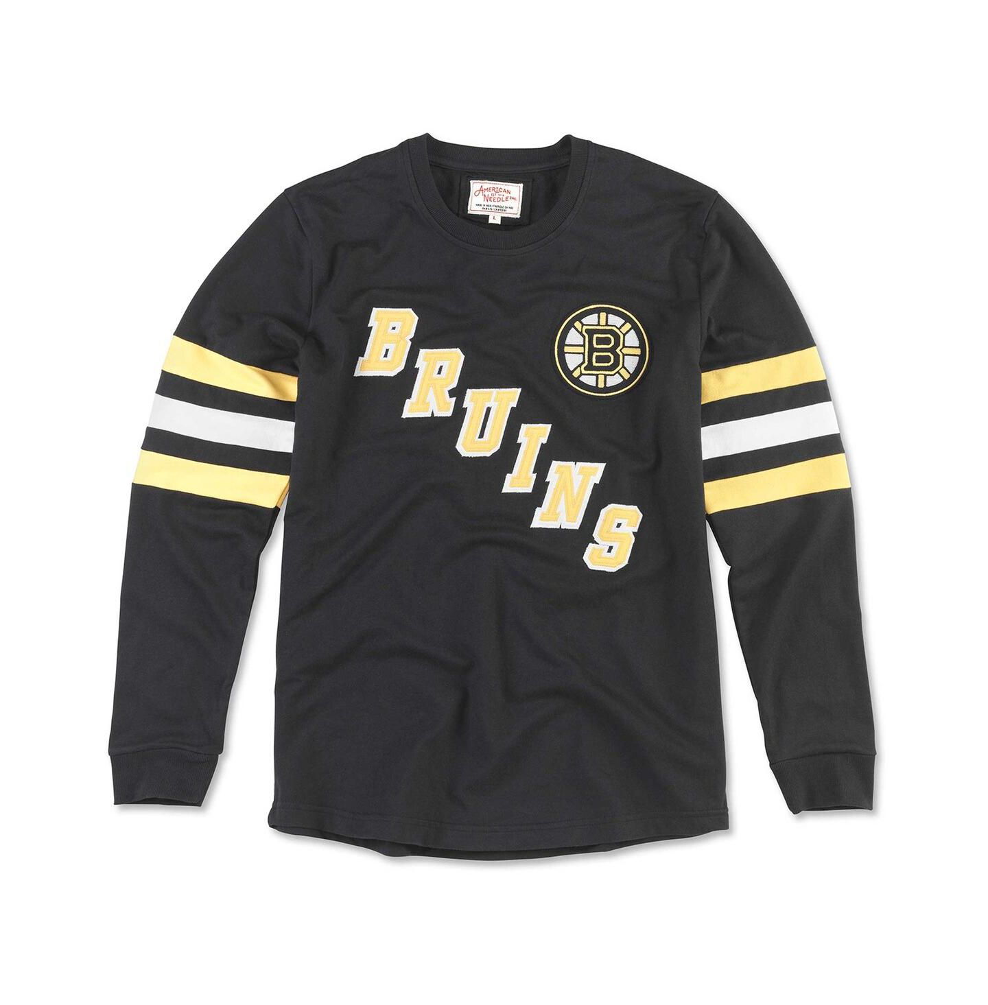 Мужская футболка American Needle Black Boston Bruins Sudbury Long Sleeve — фото 4
