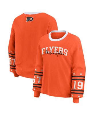 Women's Orange Philadelphia Flyers Long-Sleeve Sport T-Shirt