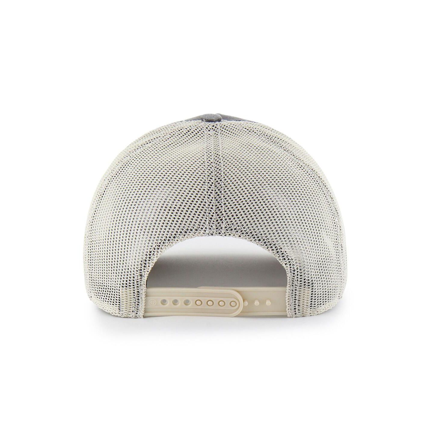 Мужская кепка '47 Brand Charcoal Boston Bruins Canteen Pigment Dyed Patch Trucker Adjustable Hat — фото 2