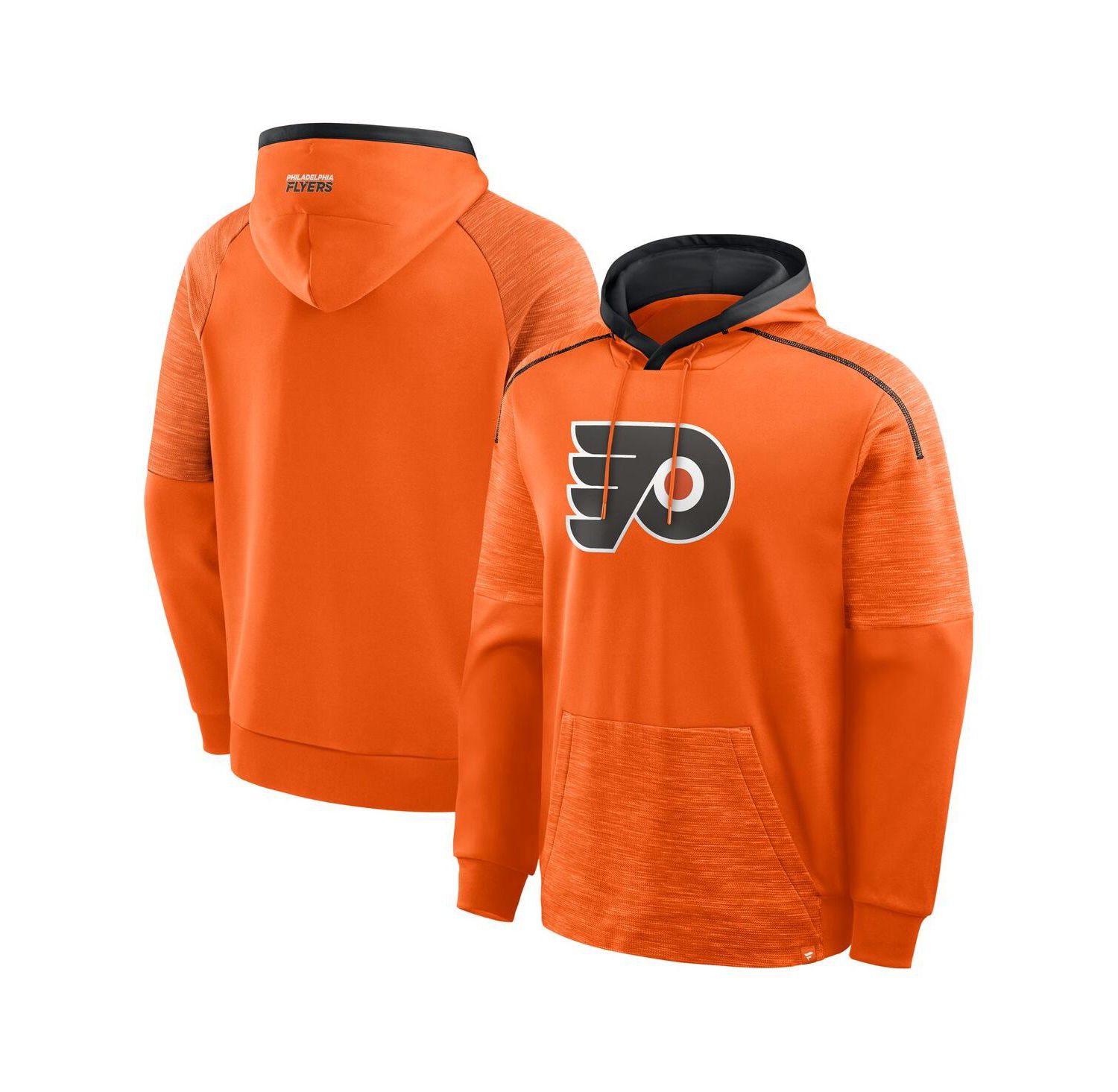 Men's Orange Philadelphia Flyers Goaltender Defender Pullover Hoodie