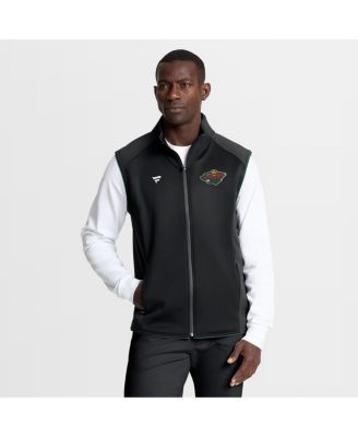 Men's Black Minnesota Wild Authentic Pro Rink Full-Zip Vest