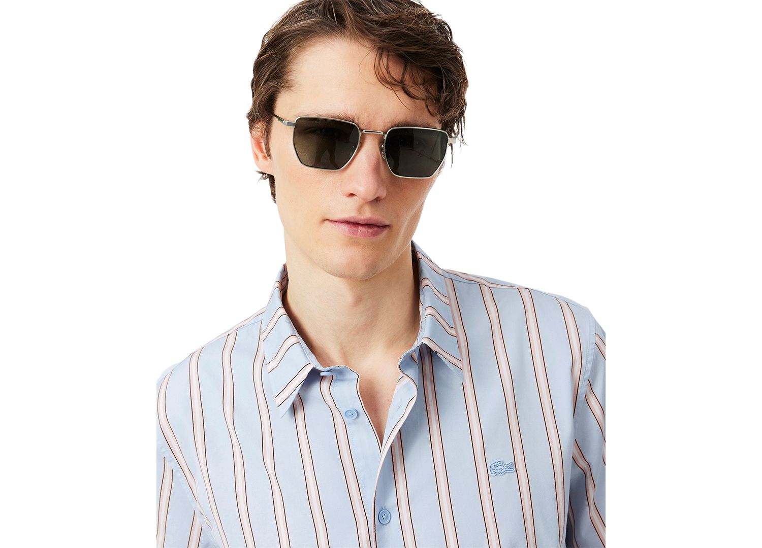 Men's Short-Sleeve Striped Shirt