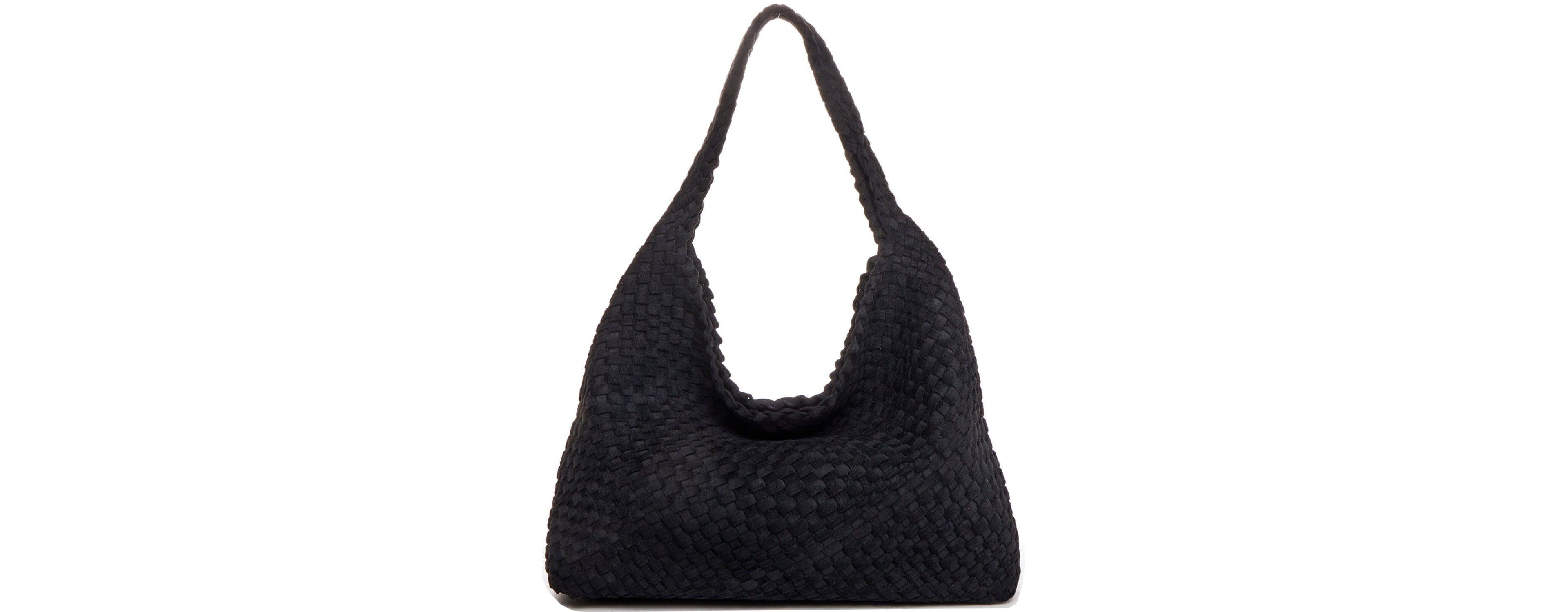 Susu Women's Suede Woven Hobo Bag Large Slouchy Tote for Women Work Shoulder