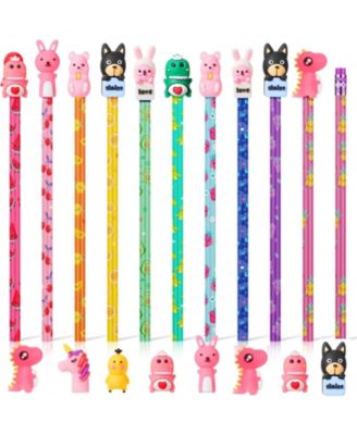Scented Pencils Animal Toppers School Gift 30 pieces