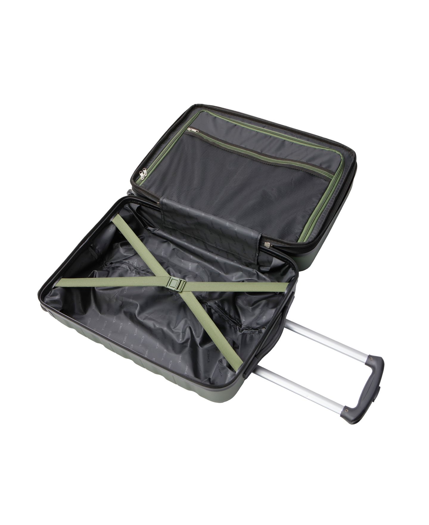 Чемоданы Tag Gateway 3.0 3-Piece Hardside Spinner Luggage Set, цвет: Бронзовый зелёный — фото 7