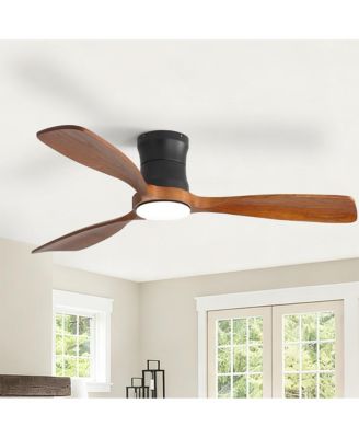 48-inch Modern 3-Blade Ceiling Fan with Light and Remote Control