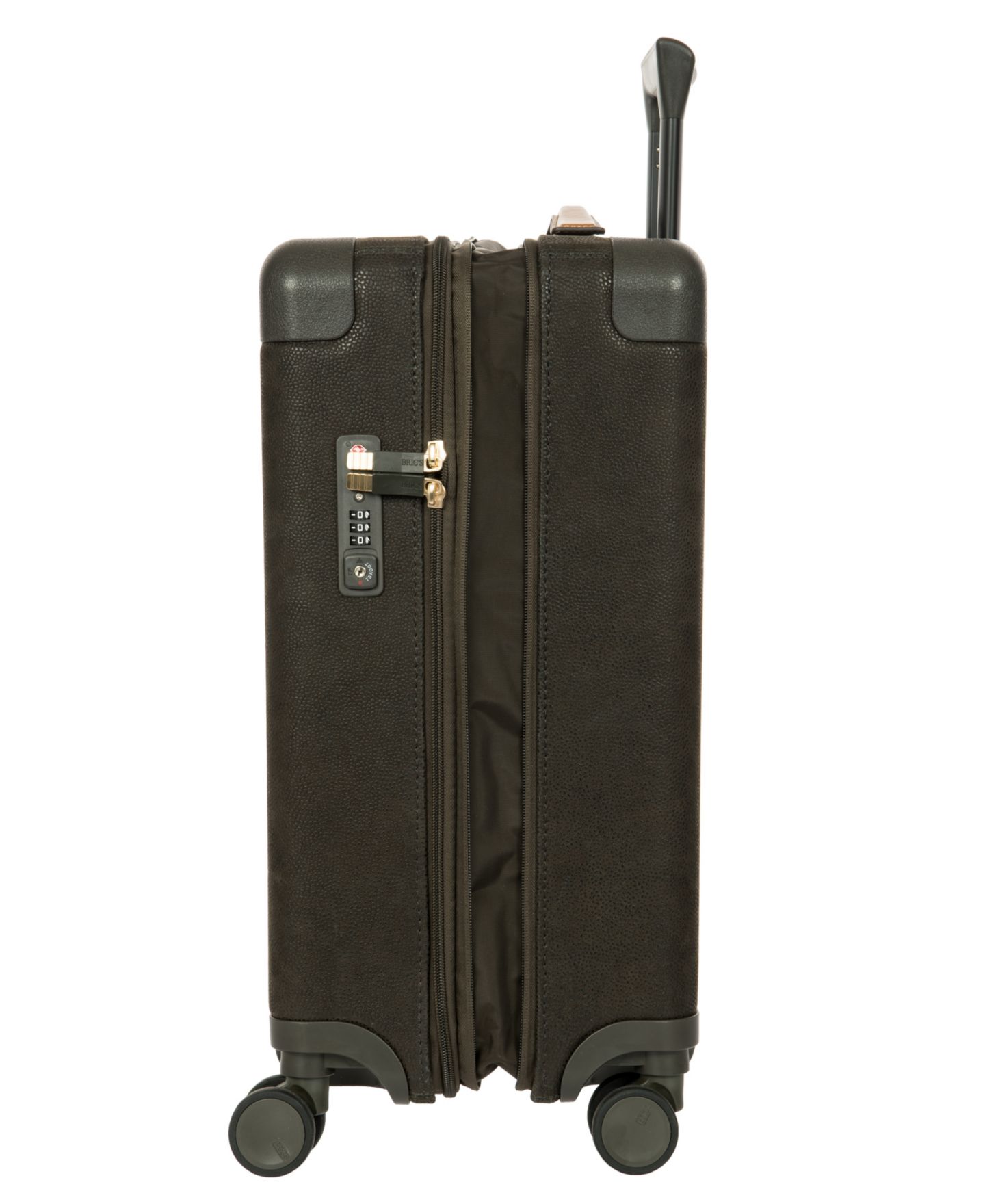 Чемодан Bric's Life Carry-On Hybrid Expandable Spinner, цвет: Оливковый — фото 4
