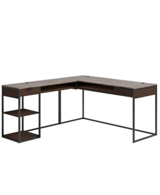 International Lux L Desk, Umber Wood finish