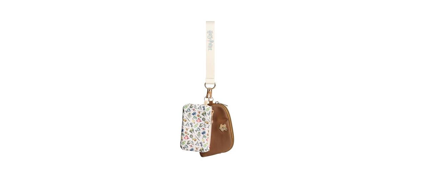 Женские кошельки Harry Potter Magical Icons 2-Piece Adult Coin Purse and Wristlet, цвет: Белый / Коричневый — фото 8