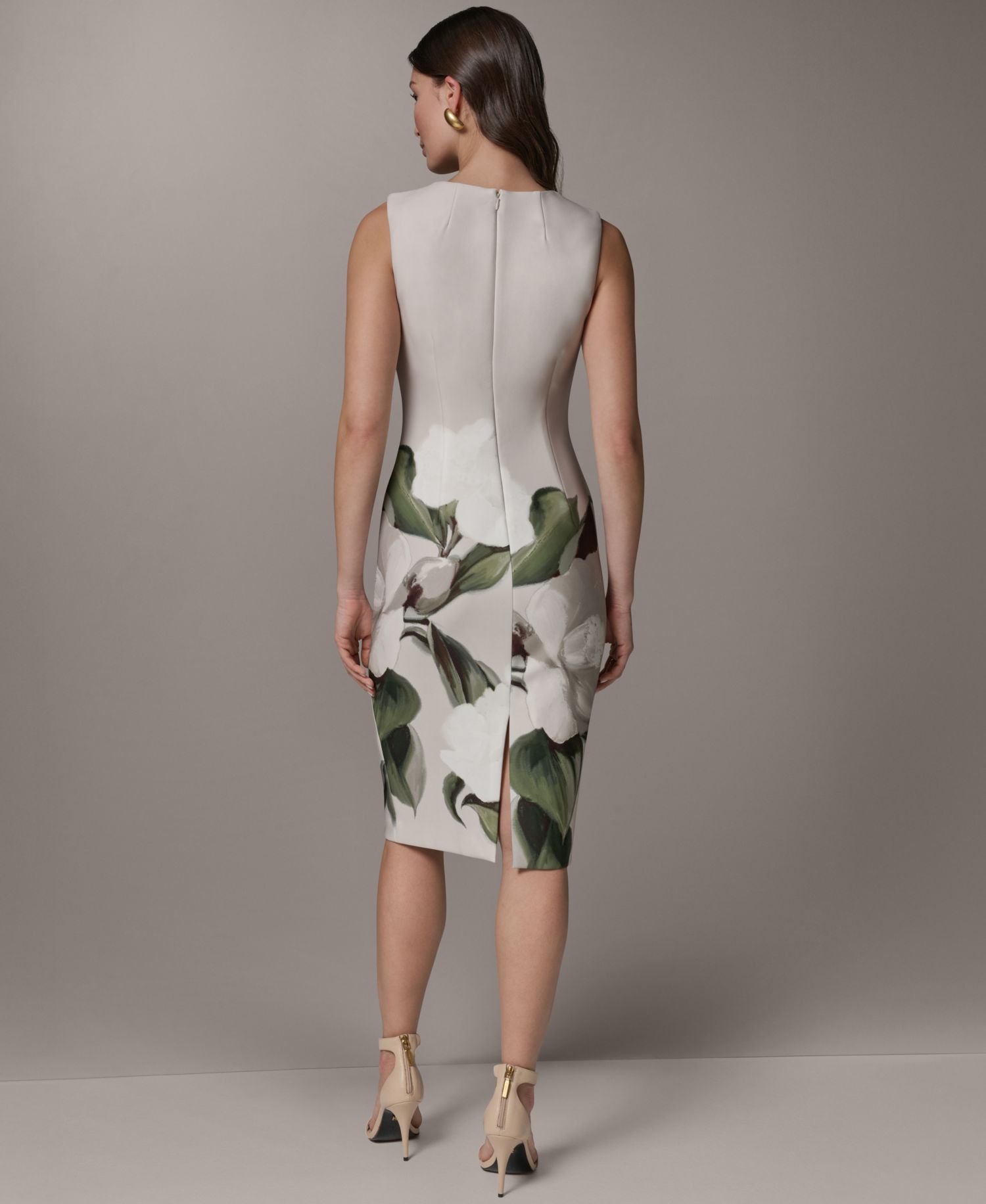 Petite Square Neck Sheath Dress