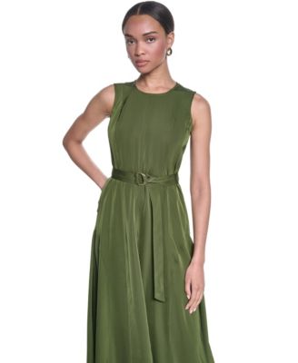 karl lagerfeld green dress Karl Lagerfeld Women's Scuba Crepe Sheath - Green