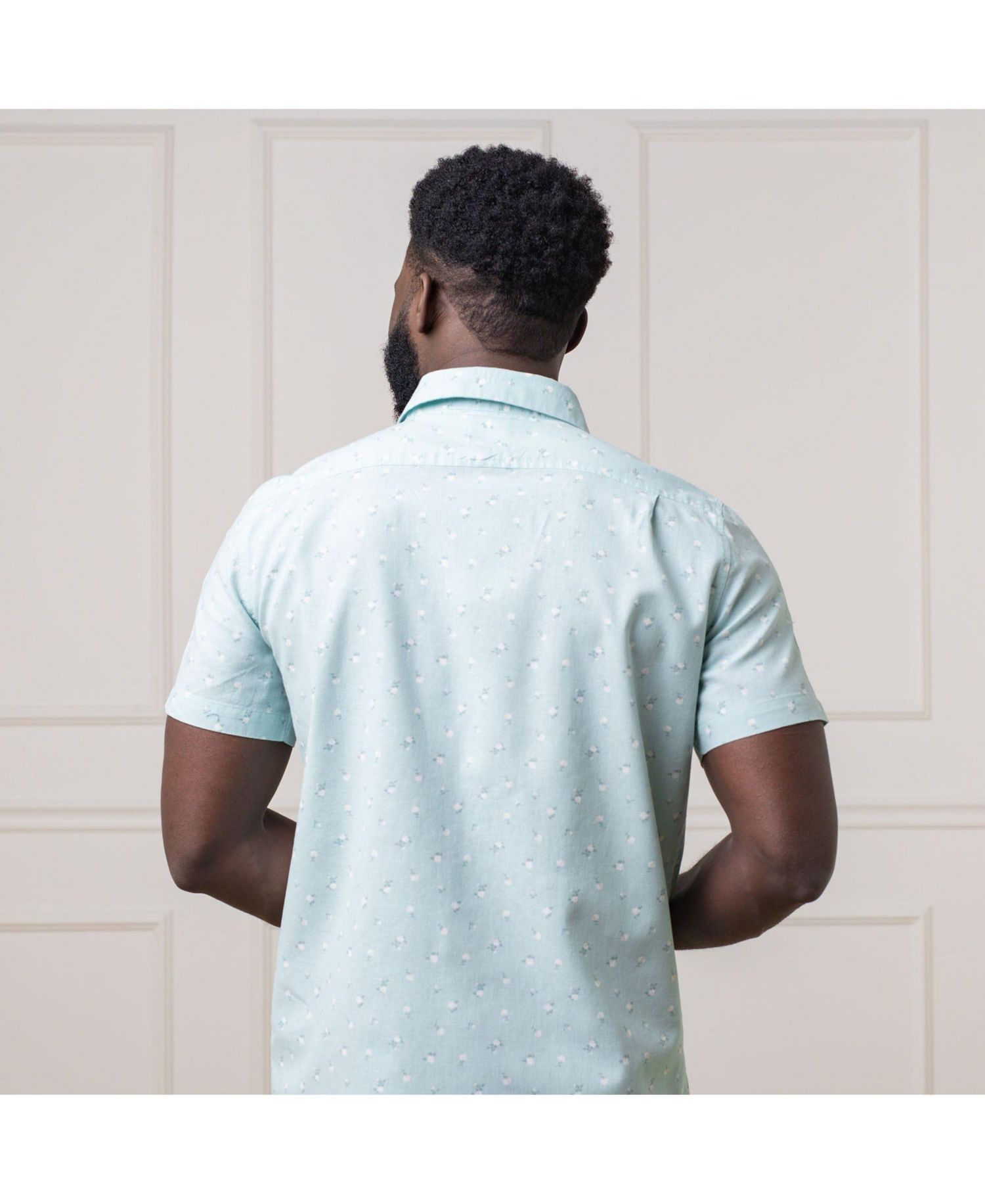 Men's Short Sleeve Linen Button Down Shirt