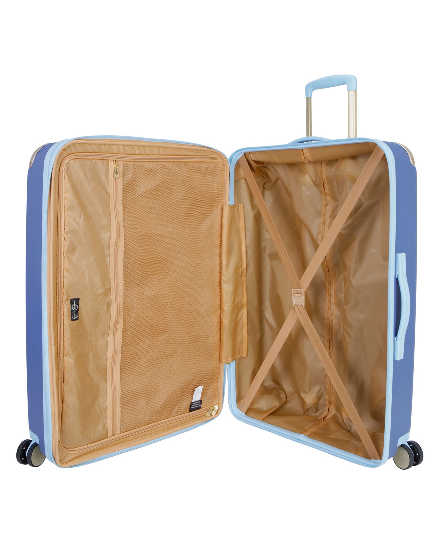 Чемоданы Jessica Simpson Sag Harbor 3 Piece Hardside Spinner Luggage Set, цвет: Синий — фото 34
