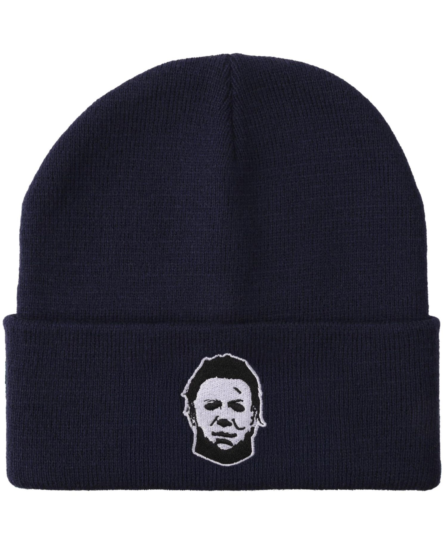 Men's John Carpenter s Michael Myers Navy Cuff Beanie.
