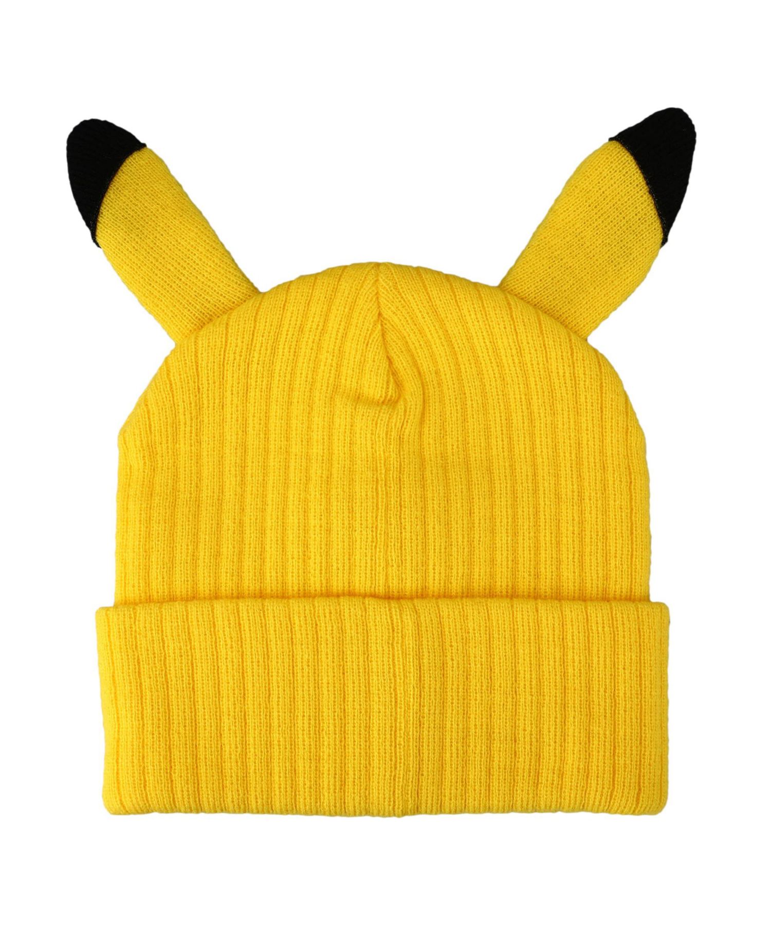 Men's Pikachu Inspired Adult Unisex Yellow Cuff Beanie